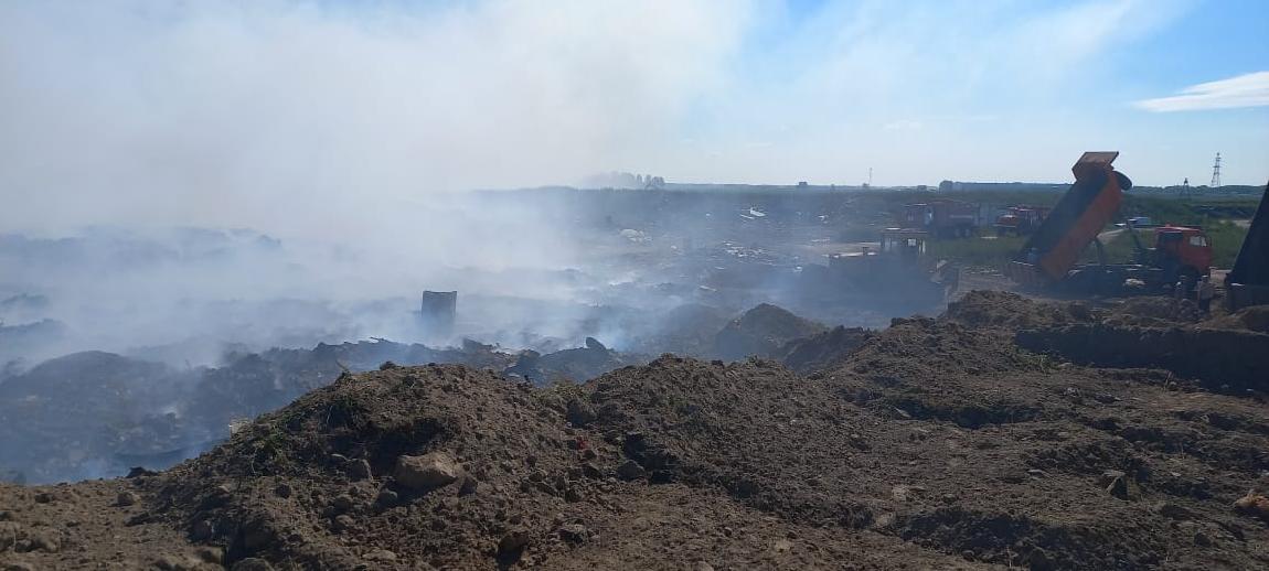 В Новосибирской области за пожар на мусорном полигоне компанию оштрафовали на 100 тысяч рублей