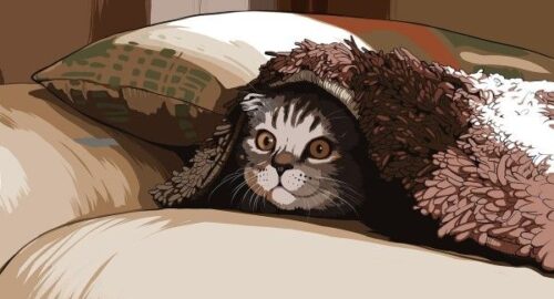 Котенок, застрявший на дереве в Омске, был спасен владельцем автовышки