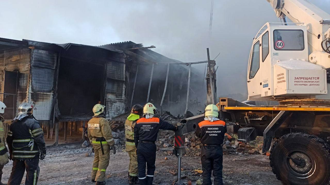 Пожар на птицефабрике под Томском ликвидирован