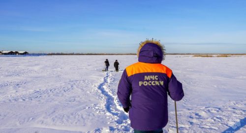 В Омске двое школьников провалились в ледяной Иртыш