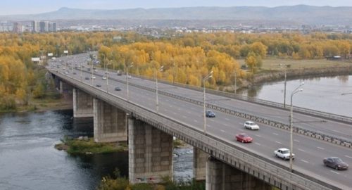 С 15 июля в Красноярске запретят остановку и стоянку на Октябрьском мосту