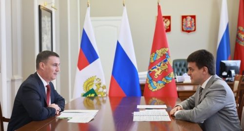 Министр сельского хозяйства РФ Дмитрий Патрушев прибыл в Красноярский край