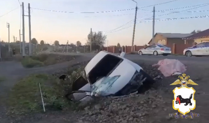 В Нижнеудинском районе 17-летняя девушка погибла при съезде машины в кювет