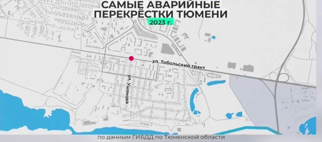 В ГИБДД составили список самых аварийных перекрестков Тюмени