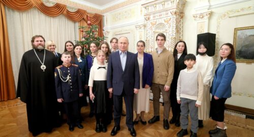 Семья офицера Росгвардии в канун Рождества приняла участие во встрече с Президентом России