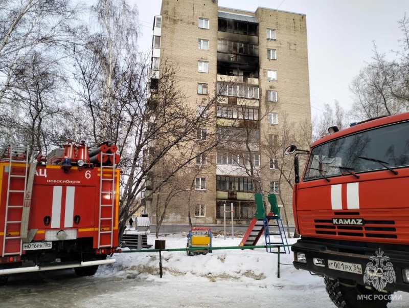 В Новосибирске при тушении пожара в квартире нашли мертвого трехлетнего мальчика