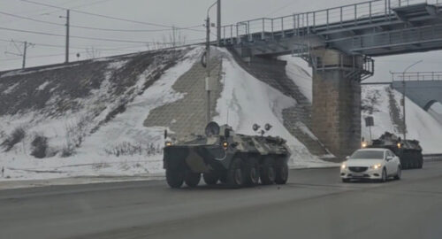 Сотрудники Росгвардии объяснили причину прибытия колонны БТР в Новосибирск