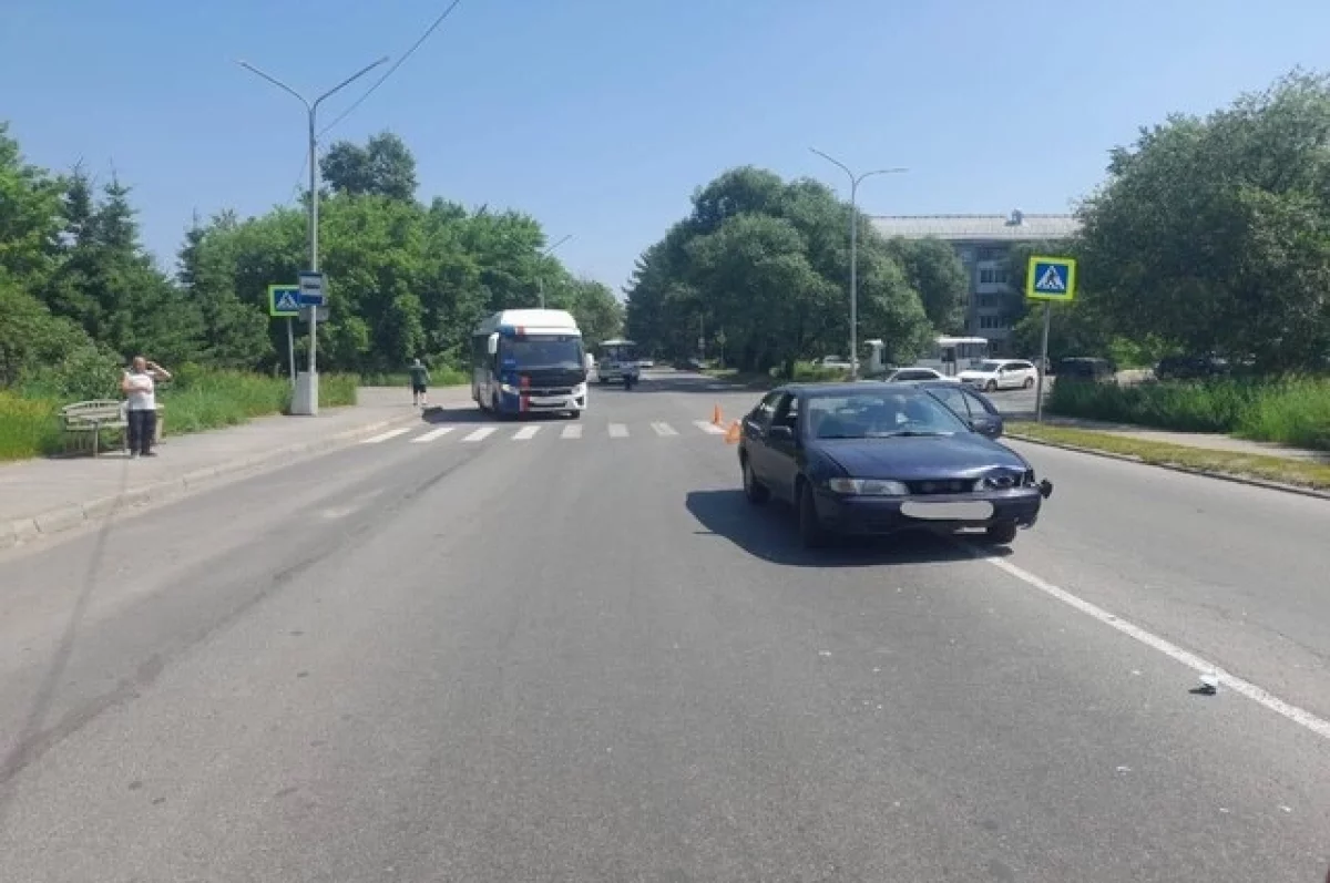 В томском Северске иномарка отправила девятилетнюю девочку в больницу