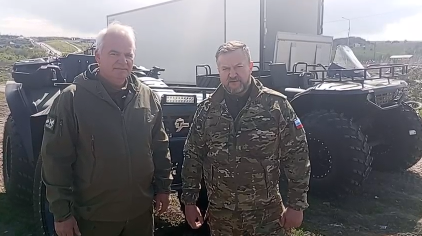 Партия «Единая Россия» и фонд «Наша правда» передали добровольцам в курском приграничье современные снегоболотоходы